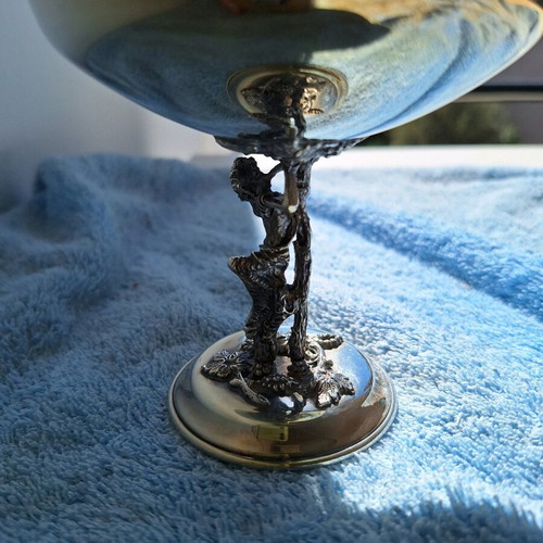 Lambidis silver-plated cups used, set of 6 vintage