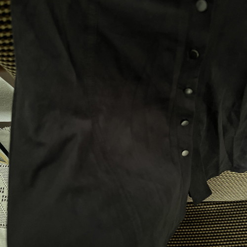 Mini skirt black used with buttons, size M/S