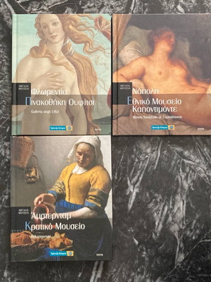 Large Museums 3 volumes like new, Florence, Naples, Amsterdam
