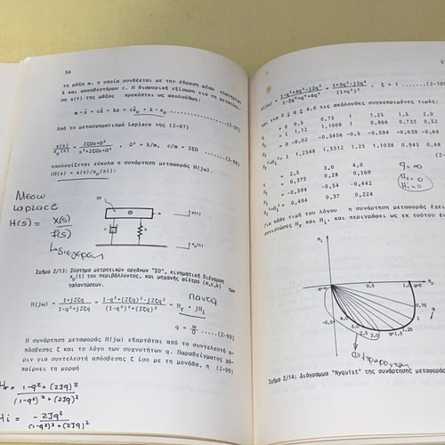 Dynamics of Mechanical Constructions used, A. Kanarachos, NTUA edition
