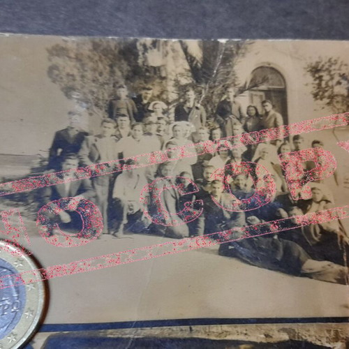 Vintage Christmas 1942 Photo used, A' G. Hospital Athens