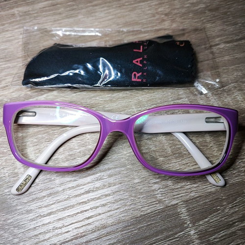 Ralph Lauren eyeglasses used, two-tone purple-white