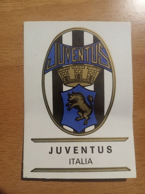 Panini Badges Football Clubs 1975 Juventus number 153 used badge