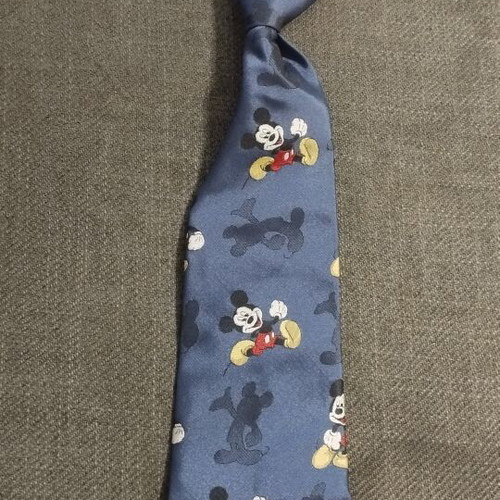 Disney Mickey Mouse children's tie blue satin new with tags