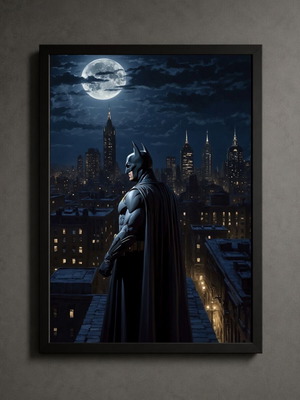 Batman framed print 30x40cm new