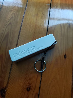 Power Bank 2200mAh like new, small and lightweight with keyring