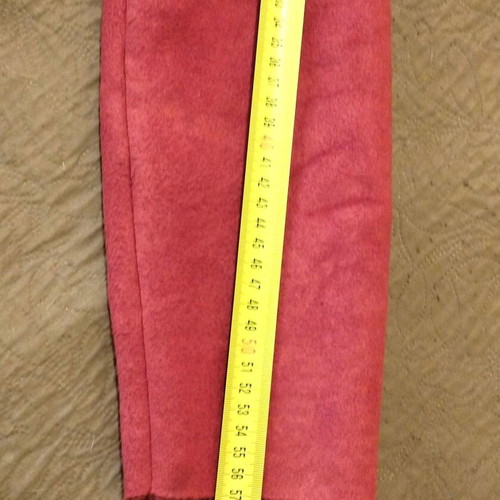 Women's jacket used, warm terracotta with orange tone