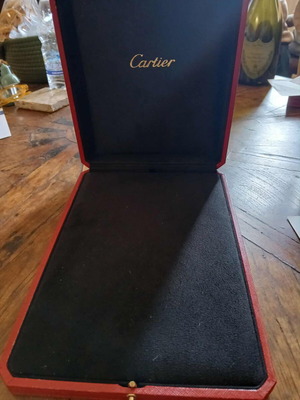 Cartier large necklace box used