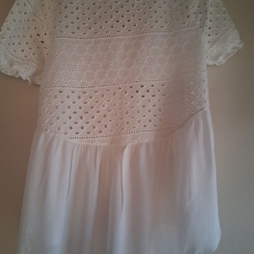 BSB Transparent Top with Lace like new, white, size M