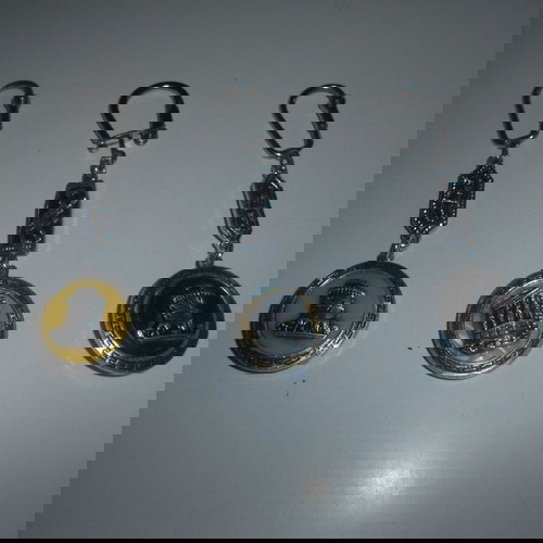 Μπρελόκ Επταετία 3 δύο όψεων μεταχειρισμένα με Λευκό Πύργο και Καρυάτιδες