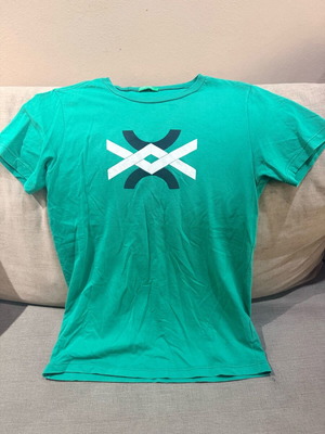 Benetton T-shirt for boys 13-14 years new, green