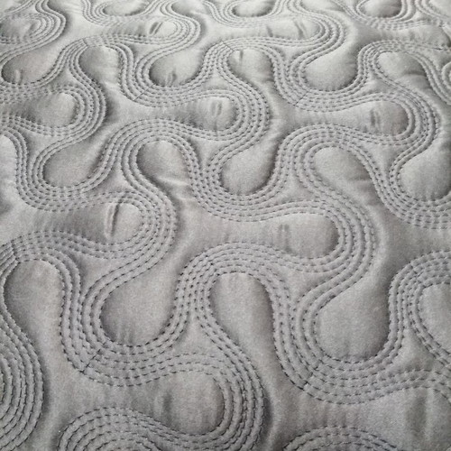 Double quilt new dark brown 300 thread embossed