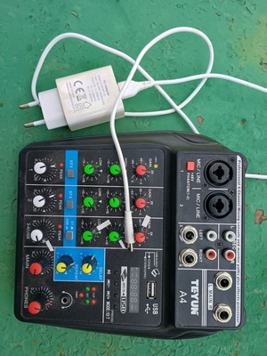 Music Mixer used with adapter