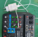 Music Mixer used with adapter