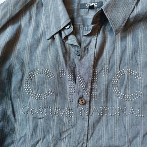 Costume National striped shirt like new, gray, size M