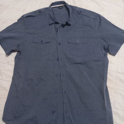 Short-sleeve shirt like new, blue, size L