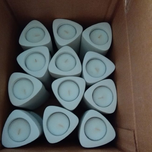 Plaster decorative holders for tealight pack of 18 new