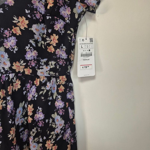 Zara floral dress size L new, spring style