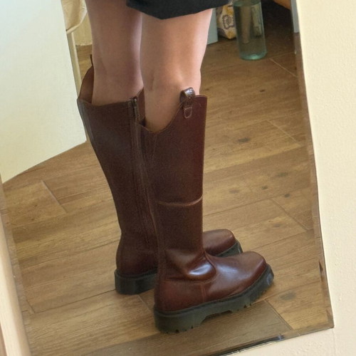 Dr. Martens Amaayah μπότες ιππασίας καφέ καινούργιες, δέρμα, 38