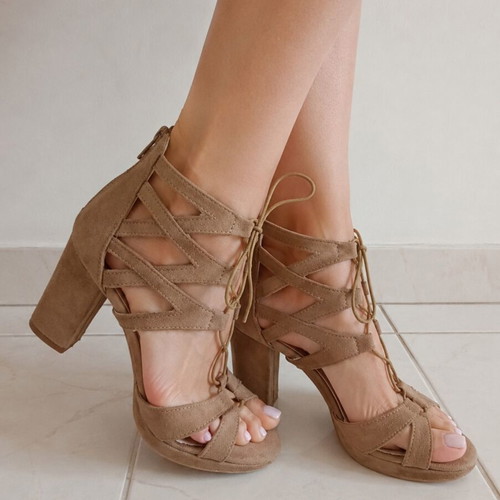 Leather sandals like new, size 36, beige