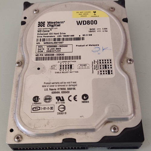Western Digital WD Caviar HDD IDE 3.5" 80GB