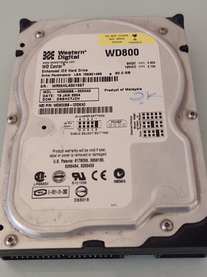 Western Digital WD Caviar HDD IDE 3.5" 80GB