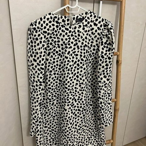 Animal Print Dress M&S Marks and Spencer like new, black and white