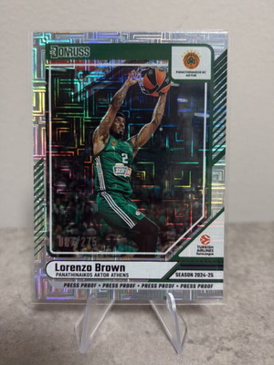 Lorenzo Brown Panini Donruss BK Euroleague Purple Press Proof Card 2024-25 new