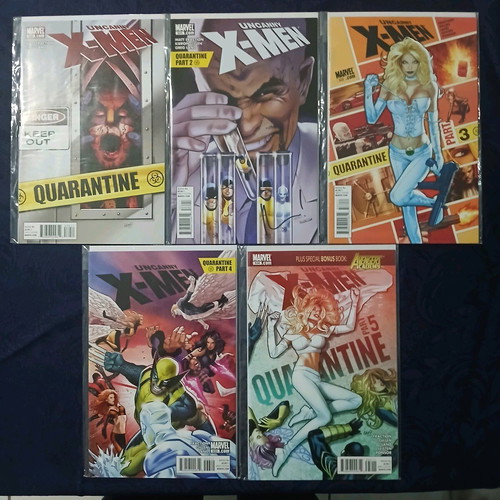 Uncanny X-Men pack of 5 comics like new, signed #531