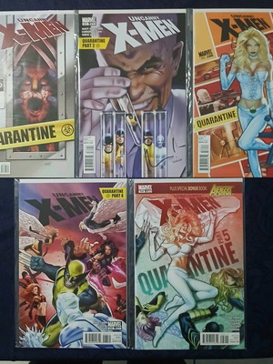 Uncanny X-Men pack of 5 comics like new, signed #531