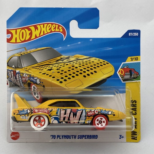 Hot Wheels '70 Plymouth Superbird yellow HW Art Cars 2025