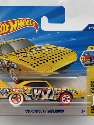 Hot Wheels '70 Plymouth Superbird yellow HW Art Cars 2025