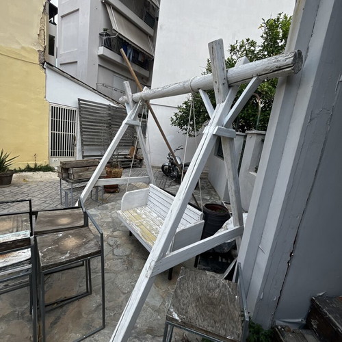 Handmade swing used, 4 meters, needs repainting