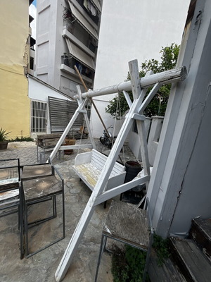 Handmade swing used, 4 meters, needs repainting