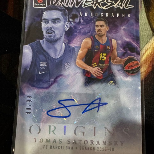 2025-26 Panini Origins EuroLeague Tomas Satoransky Auto /99
