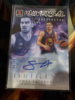 2025-26 Panini Origins EuroLeague Tomas Satoransky Auto /99