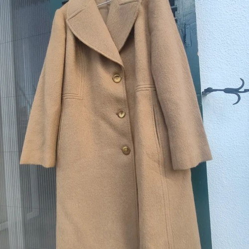 Camel Hair Wool Vintage 60's Coat Used