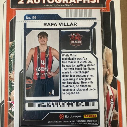 Rafa Villar Panini Contenders EuroLeague 2025-26 Basketball Card 4/5