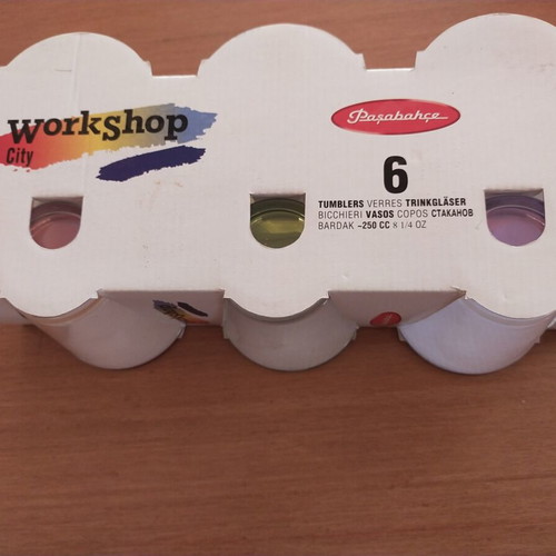 Pasabahce Workshop City Glasses set of 6 new