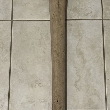 Very old wooden mallet 92x15cm