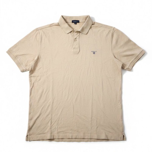 Gant beige men's polo shirt XL used, 100% cotton