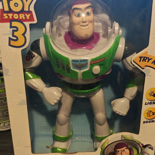 Buzz Lightyear figure from Toy Story 3 used, battery operated