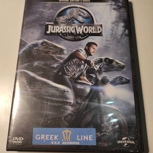 Jurassic World double DVD like new, Greek edition with subtitles