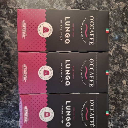 Espresso capsules new, compatible with Nespresso machines, pack of 30