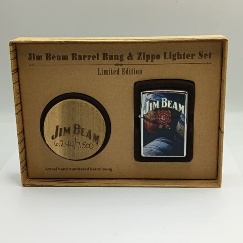 Zippo Jim Beam limited edition lighter set, 7 pieces