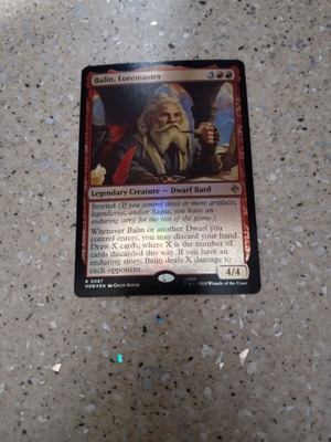 Magic the Gathering Balin, Loremaster foil κάρτα καινούργια