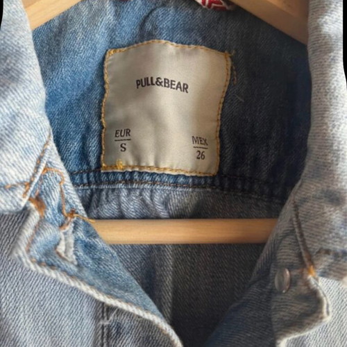 Denim vest light color like new Pull & Bear