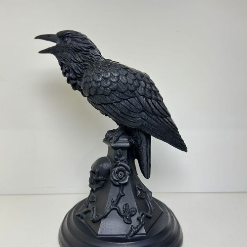 Alchemy Gothic candle holder, black resin, 17cm