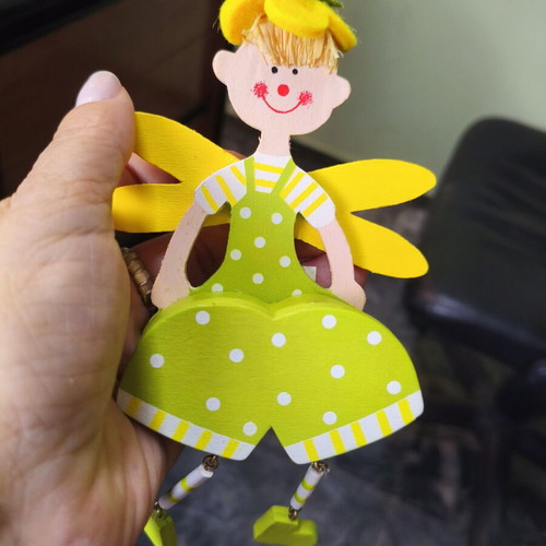 Wooden dolls decorative, new for kids' room