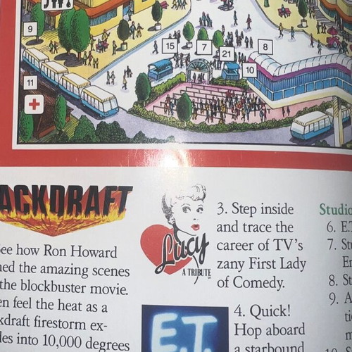 Universal Studios 1990 ET Jaws prospectus